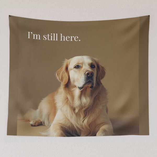 Item preview, Golden_Promise Day | Solan “I’m still here” Emotional Dog Portrait designed and sold by ArtivaNest.