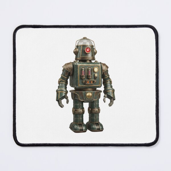 Item preview, Vintage 1950s Retro Robot Realistic Sci-Fi Sticker designed and sold by octozap.