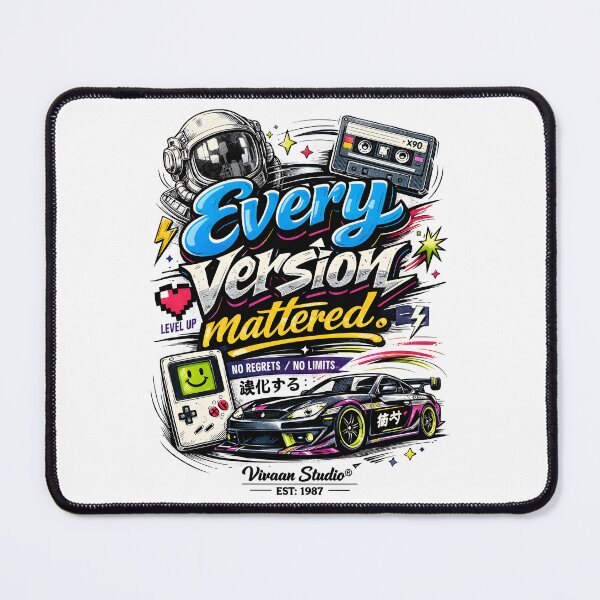 Item preview, Every Version Mattered Retro Aesthetic T-Shirt - JDM Streetwear, 80s Synthwave Astronaut & Gaming Art by Vivaan Studio designed and sold by Vivaan Studio.
