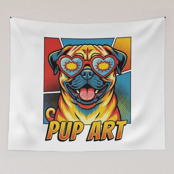 Item preview, Pop Art Pug Retro Dog designed and sold by k3rstman1.