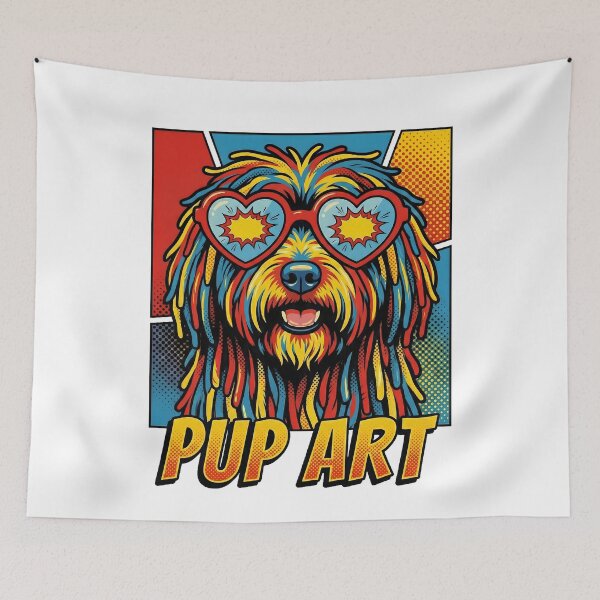 Item preview, Pop Art Puli Retro Dog designed and sold by k3rstman1.