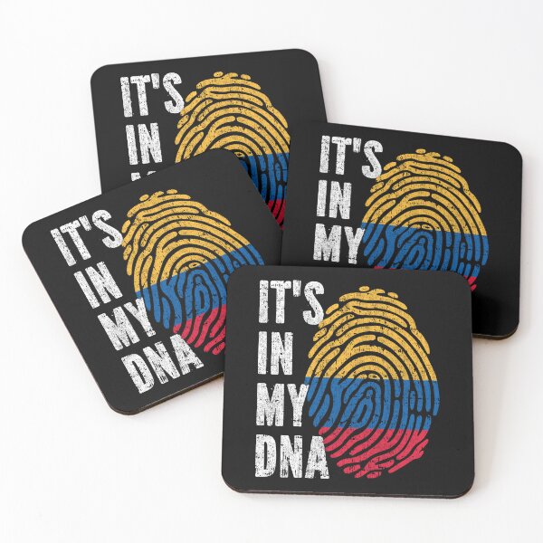 Item preview, IT'S IN MY DNA Colombia Flag Roots designed and sold by CosmoKitsch.