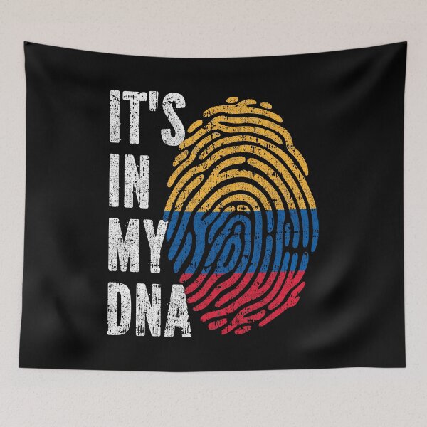 Item preview, IT'S IN MY DNA Colombia Flag Roots designed and sold by CosmoKitsch.