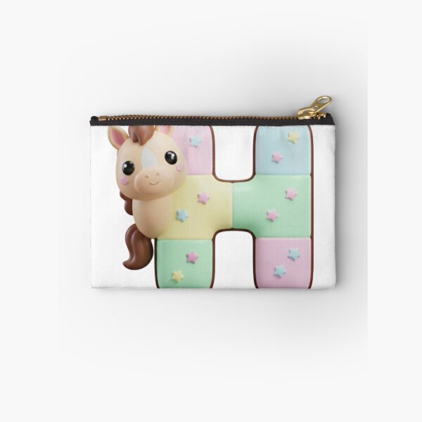 Item preview, Kawaii Horse Letter H – Cute Pastel Alphabet for Kids designed and sold by Rose Collection Shop.