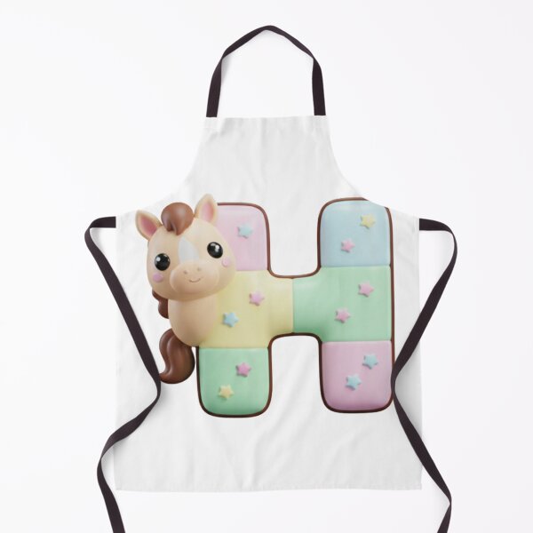 Item preview, Kawaii Horse Letter H – Cute Pastel Alphabet for Kids designed and sold by Rose Collection Shop.