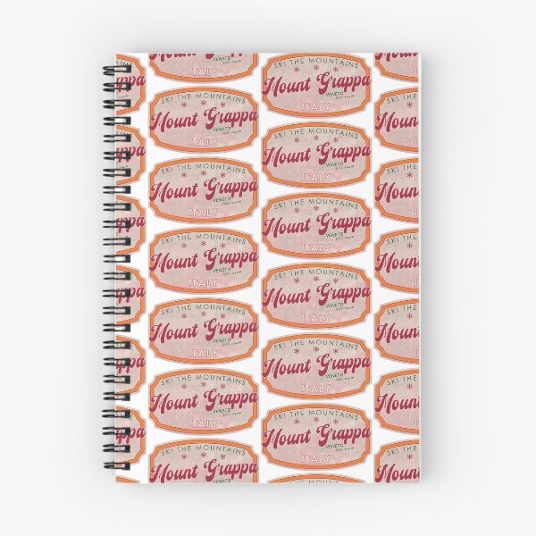 Item preview, Mount Grappa, Italy, Veneto, Ski, textured skiing badge designed and sold by Wanderful-roads.
