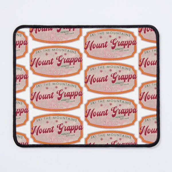 Item preview, Mount Grappa, Italy, Veneto, Ski, textured skiing badge designed and sold by Wanderful-roads.