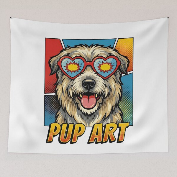 Item preview, Pop Art Pyrenean Shepherd Retro Dog designed and sold by k3rstman1.