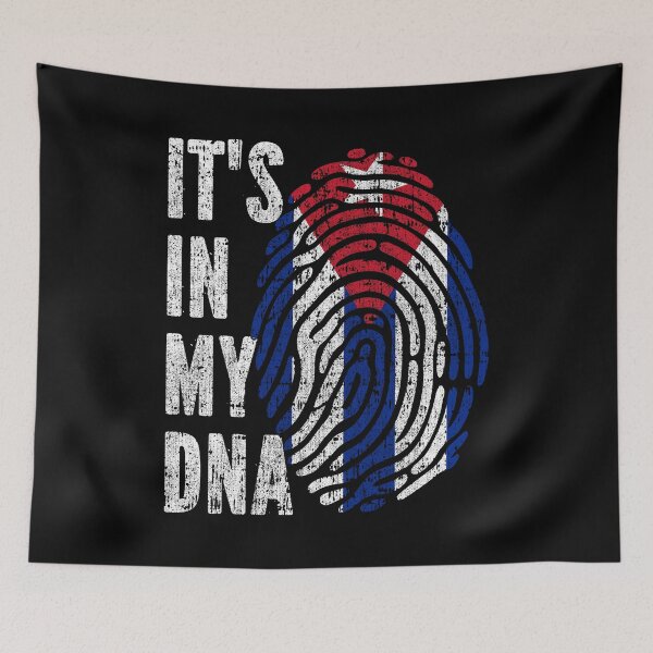 Item preview, IT'S IN MY DNA Cuba Flag Roots designed and sold by CosmoKitsch.