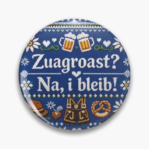 Artikelvorschau, Zuagroast? Na, i bleib! Bayrisches Strickdesign entworfen und verkauft von Mauswohn.