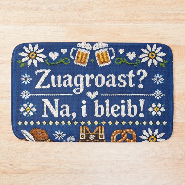 Item preview, Newcomer? No, I'm staying! Bavarian knitwear design designed and sold by Mauswohn.