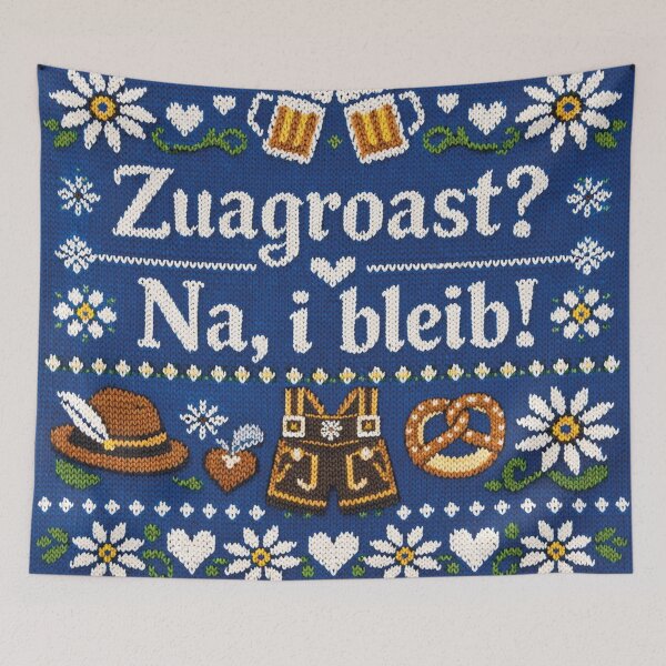 Item preview, Newcomer? No, I'm staying! Bavarian knitwear design designed and sold by Mauswohn.