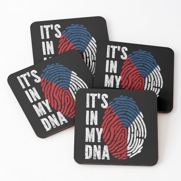 Item preview, IT'S IN MY DNA Czech Republic Flag Roots designed and sold by CosmoKitsch.
