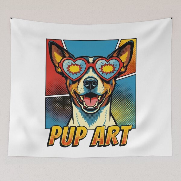 Item preview, Pop Art Rat Terrier Retro Dog designed and sold by k3rstman1.