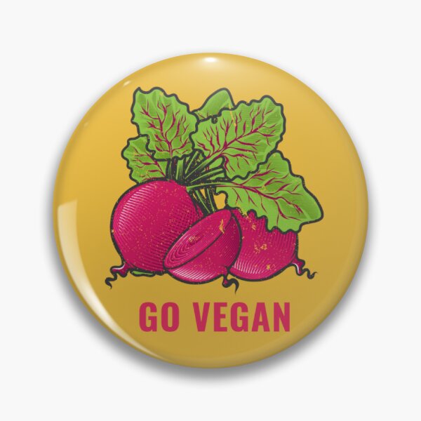 Item preview, Vintage "Go Vegan" Radish Illustration - Botanical Garden designed and sold by MrGlayga.