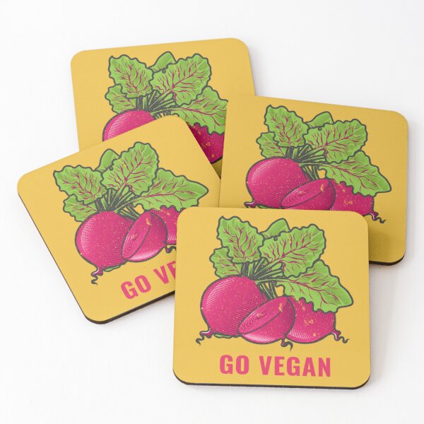 Item preview, Vintage "Go Vegan" Radish Illustration - Botanical Garden designed and sold by MrGlayga.