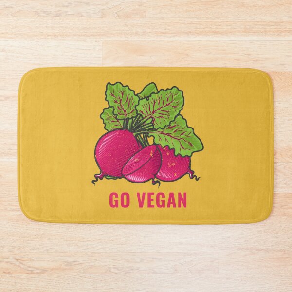 Item preview, Vintage "Go Vegan" Radish Illustration - Botanical Garden designed and sold by MrGlayga.