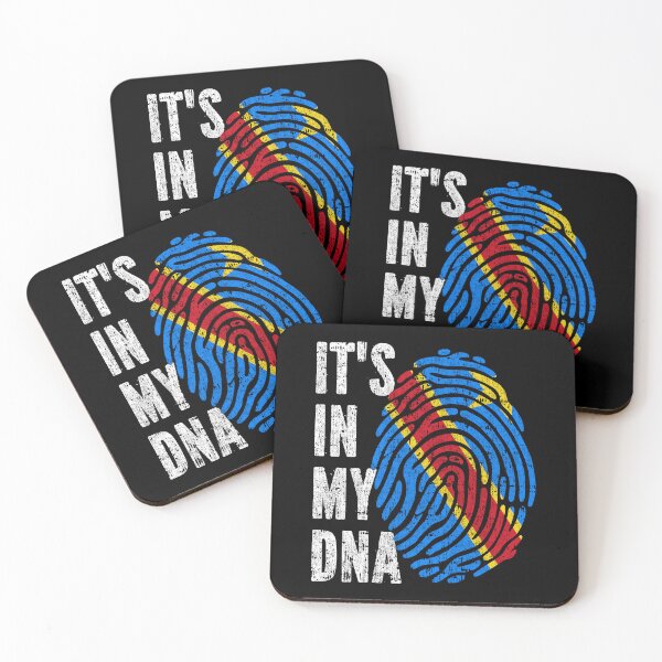 Item preview, IT'S IN MY DNA Democratic Republic of the Congo Flag Roots designed and sold by CosmoKitsch.