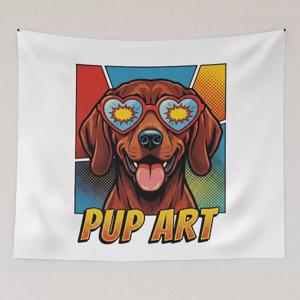 Item preview, Pop Art Redbone Coonhound Retro Dog designed and sold by k3rstman1.