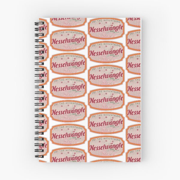 Item preview, Nesselwängle, Austria, Tirol, Ski, textured skiing badge designed and sold by Wanderful-roads.