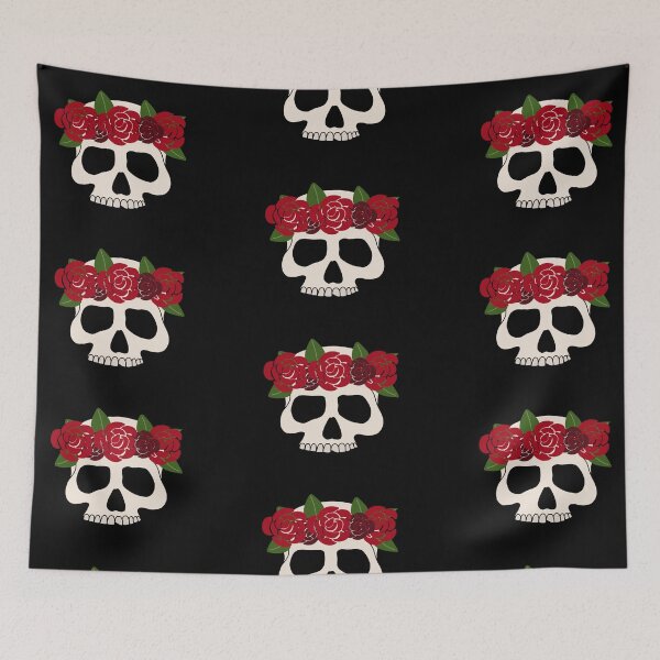 Item preview, Rose Halo Skull designed and sold by Nancycurb.