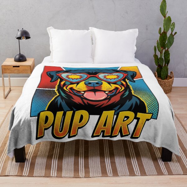 Aperçu de l'œuvre Rottweiler Pop Art Chien Rétro créée et vendue par k3rstman1.