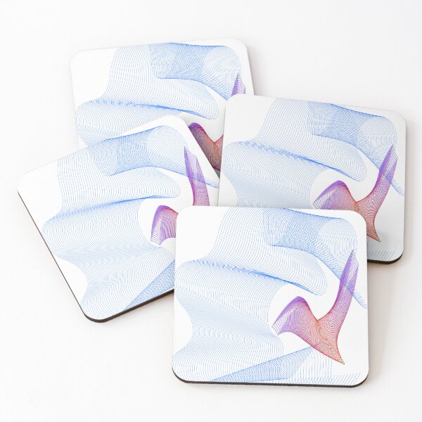 Item preview, Neon Abstract Wave Lines on Transparent Background designed and sold by busurman.