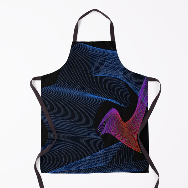 Item preview, Neon Abstract Wave Lines on Transparent Background designed and sold by busurman.