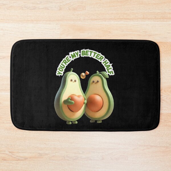 Item preview, You're My Better Half: Cute 3D Avocado Proposal Valentine Art designed and sold by HopeAndHustle.
