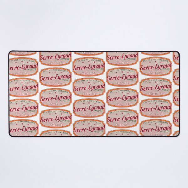 Item preview, Serre-Eyraud, France, Alpes du Sud, Ski, textured skiing badge designed and sold by Wanderful-roads.