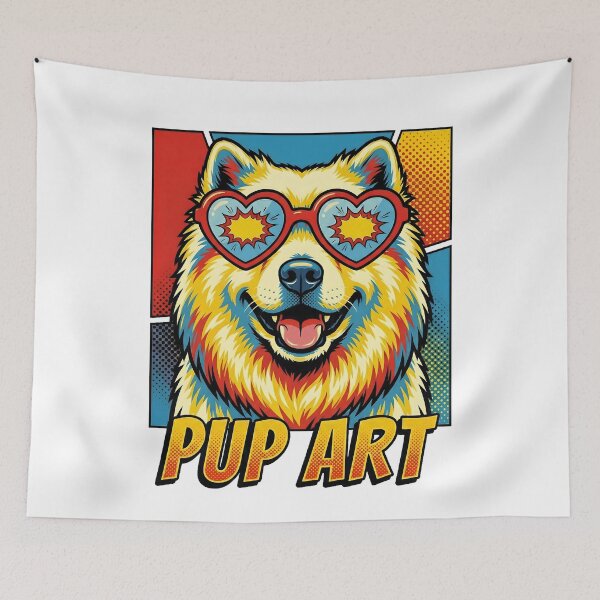 Item preview, Pop Art Samoyed Retro Dog designed and sold by k3rstman1.