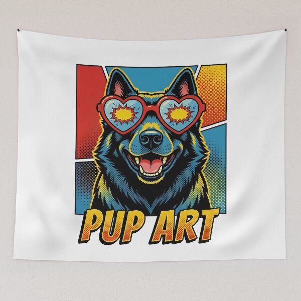 Item preview, Pop Art Schipperke Retro Dog designed and sold by k3rstman1.