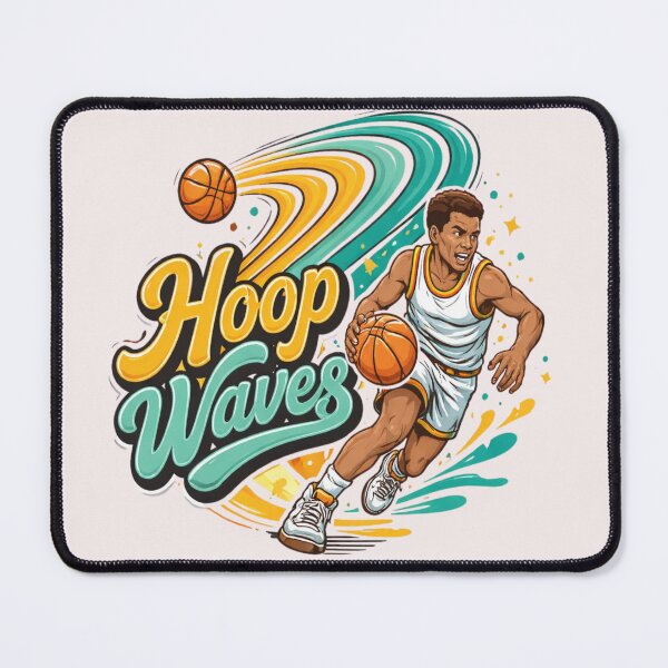 Item preview, Hoop Waves Street Basketball Dribble Graphic T-Shirt designed and sold by RMTrendy.