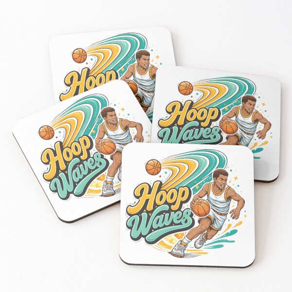 Item preview, Hoop Waves Street Basketball Dribble Graphic T-Shirt designed and sold by RMTrendy.