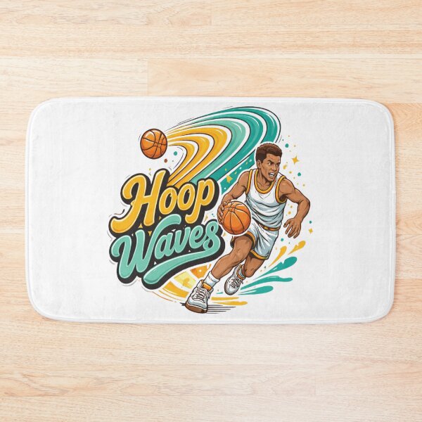 Item preview, Hoop Waves Street Basketball Dribble Graphic T-Shirt designed and sold by RMTrendy.