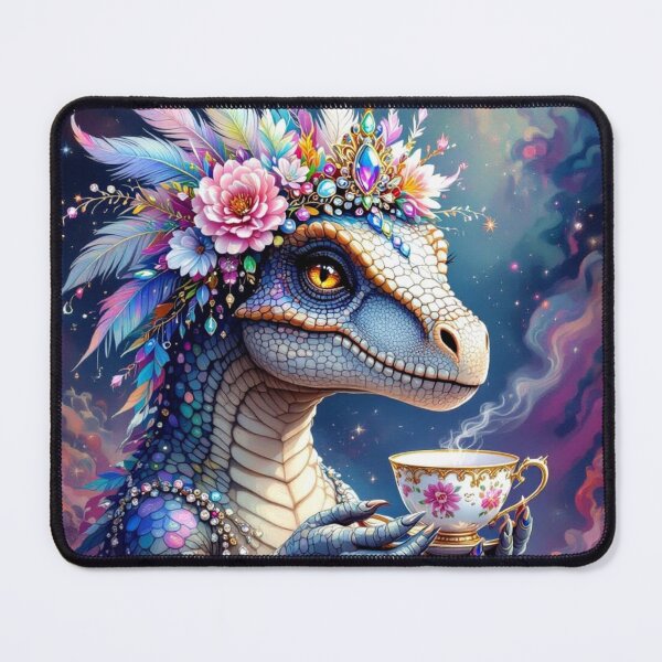 Item preview, Fantasy Dino With Tea designed and sold by VFWChuck.