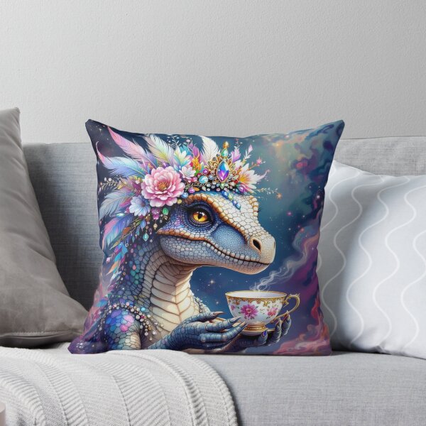 Item preview, Fantasy Dino With Tea designed and sold by VFWChuck.