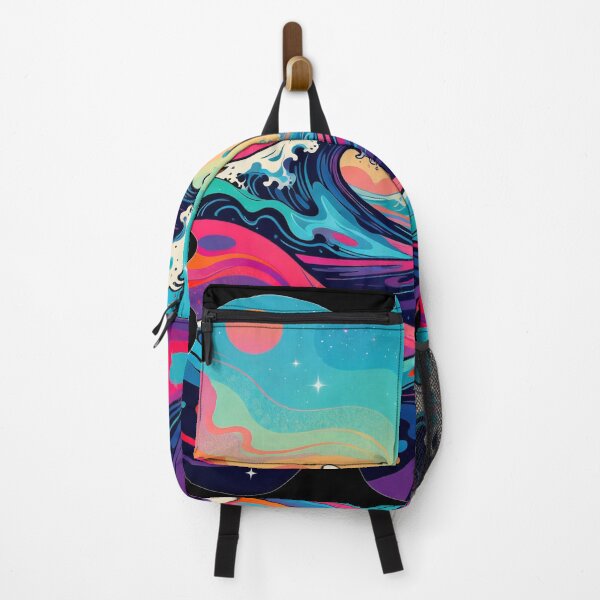 Item preview, Psychedelic Neon Waves – Trippy Pop Art Street Design designed and sold by PLUSHIWORLDtm.