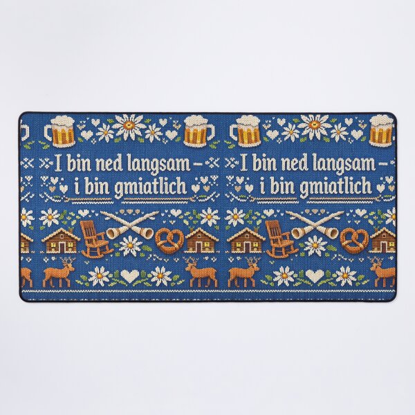 Item preview, I am a cozy Bavarian knitting motif designed and sold by Mauswohn.