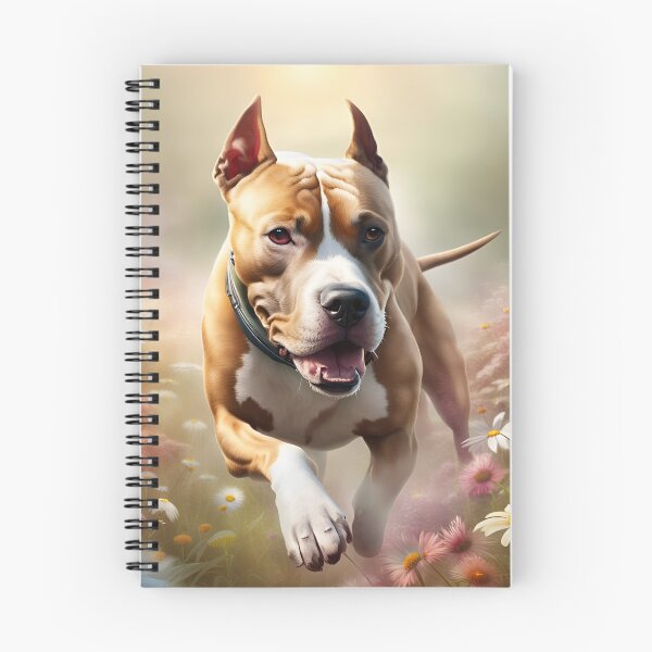 Item preview, American Staffordshire Terrier in a Flowerfield designed and sold by JJArtCreations.