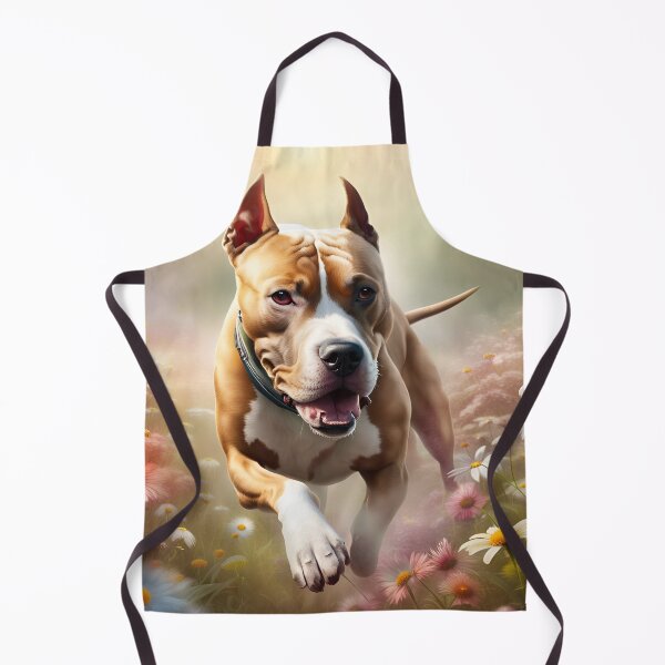 Item preview, American Staffordshire Terrier in a Flowerfield designed and sold by JJArtCreations.