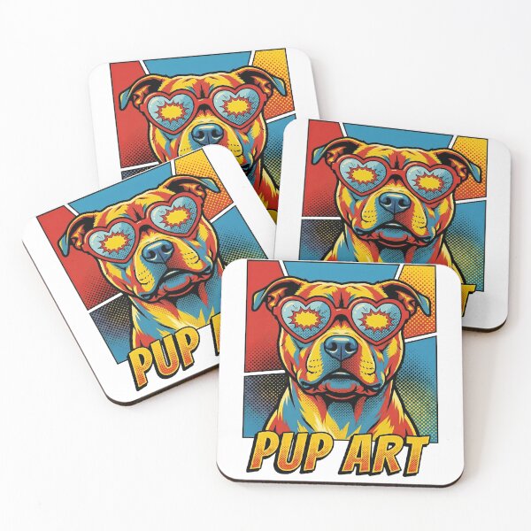 Item preview, Pop Art Staffordshire Bull Terrier Retro Dog designed and sold by k3rstman1.