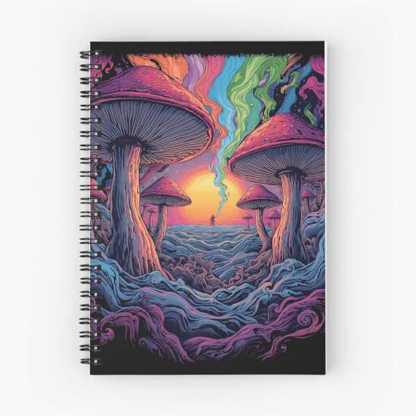 Item preview, Psychedelic Mushroom Dreamscape – Trippy Surreal Vision Art designed and sold by PLUSHIWORLDtm.