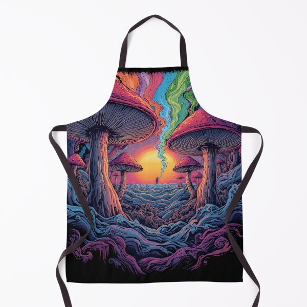 Item preview, Psychedelic Mushroom Dreamscape – Trippy Surreal Vision Art designed and sold by PLUSHIWORLDtm.