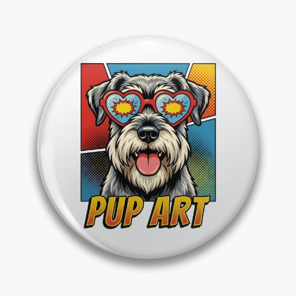Artikelvorschau, Pop-Art-Standardschnauzer-Retro-Hund entworfen und verkauft von k3rstman1.