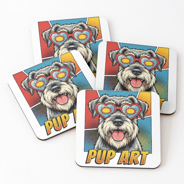 Artikelvorschau, Pop-Art-Standardschnauzer-Retro-Hund entworfen und verkauft von k3rstman1.