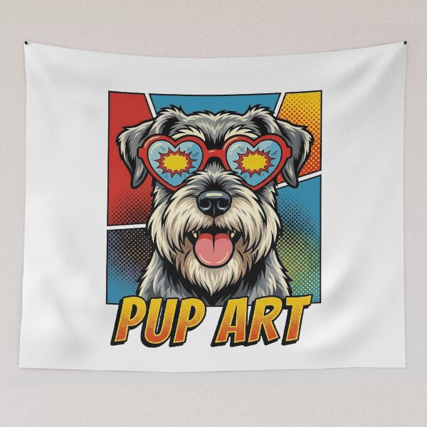 Item preview, Pop Art Standard Schnauzer Retro Dog designed and sold by k3rstman1.