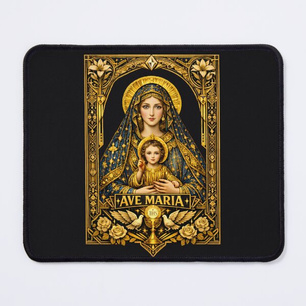 Item preview, Ave Maria — Art Deco Madonna & Child designed and sold by Sanctum Icons.