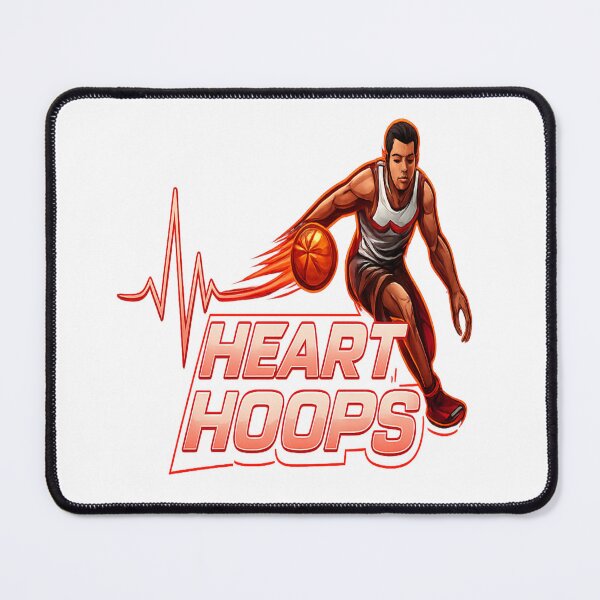 Item preview, Heart Hoops Basketball Passion Player Graphic T-Shirt designed and sold by RMTrendy.