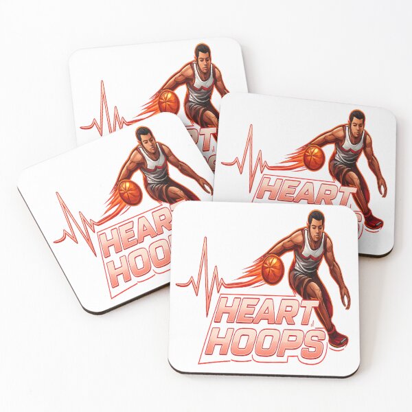 Item preview, Heart Hoops Basketball Passion Player Graphic T-Shirt designed and sold by RMTrendy.